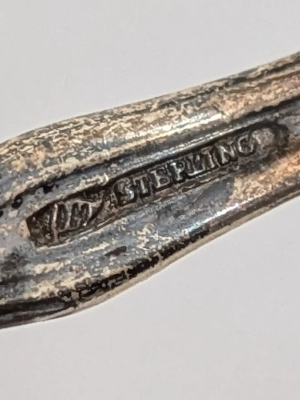 Sterling Silver Salt Spoon | Mechanics Sterling Co Early 20th Century